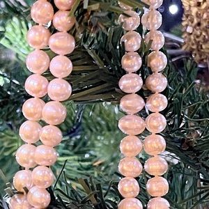 🤍Beautiful Blush, Double-Stranded, Fresh Water Baroque Pearls